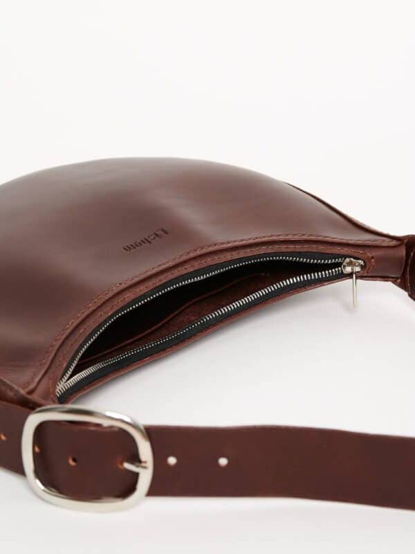 75-69 marron liso detalle cremallera