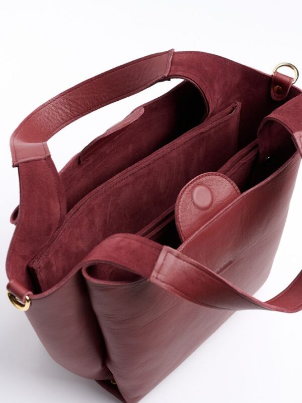 Bolso de Piel Marrón Cherry Grande Felipa