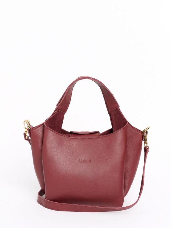 Bolso de Piel Marrón Cherry Mediano Felipa