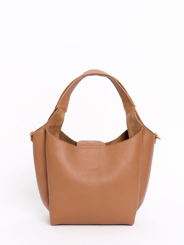 Bolso de Piel Felipa Grande Beis